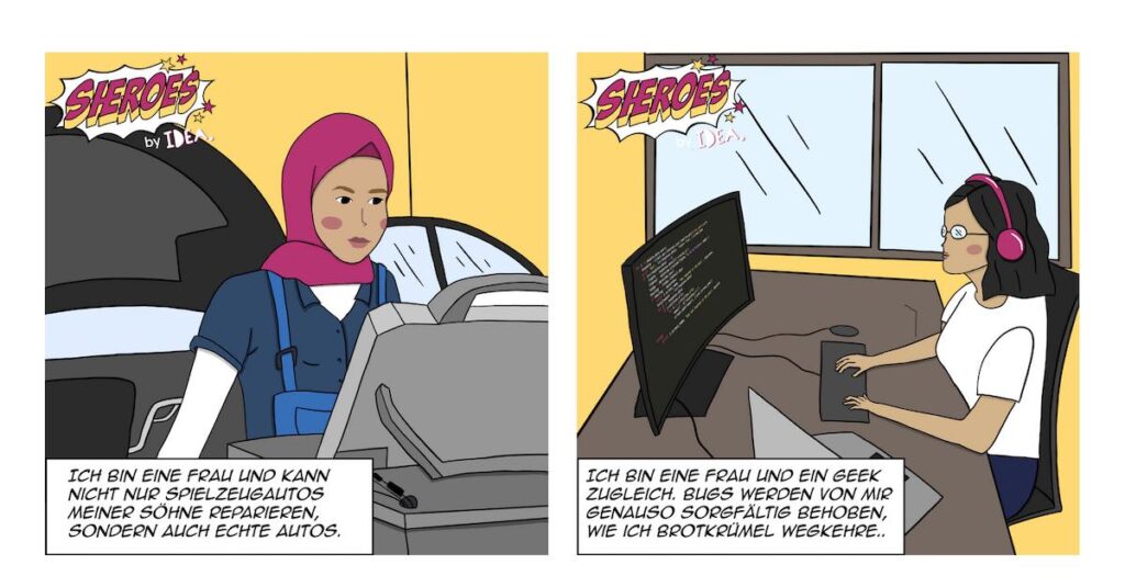 herIDEA Comic-Reihe #sheroes