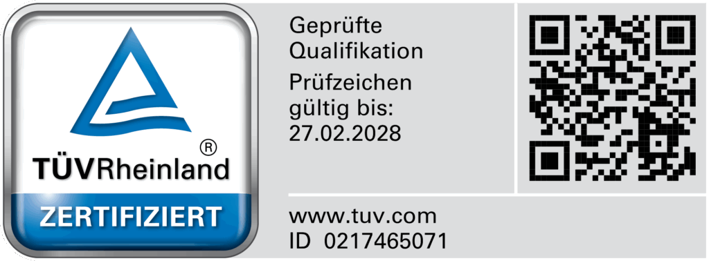 Ada Rhode KI-Trainerin TÜV Rheinland zertifiziert