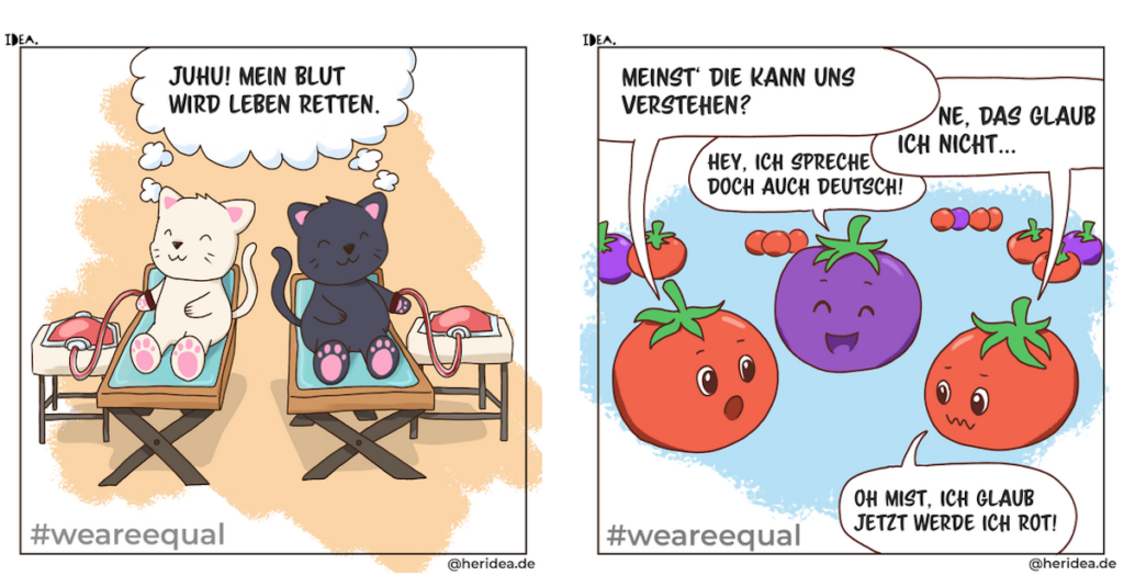 herIDEA Comic-Reihe #weareequal